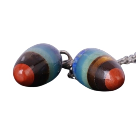 Pendule Divinatoire Oeuf Cosmique 7 Chakras