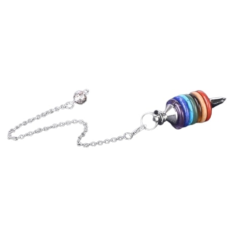 Pendule Divinatoire 7 Chakras Pierre Naturelle