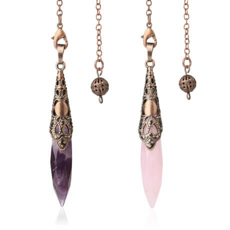 Pendule Divinatoire Baguette Pierre Naturelle