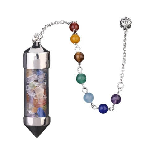 Pendule Divinatoire Flacon Pierre Naturelle