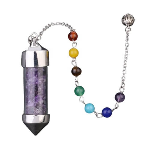 Pendule Divinatoire Flacon Pierre Naturelle