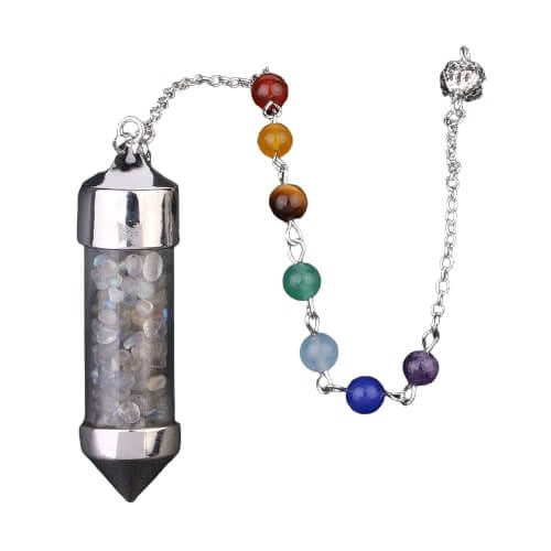 Pendule Divinatoire Flacon Pierre Naturelle