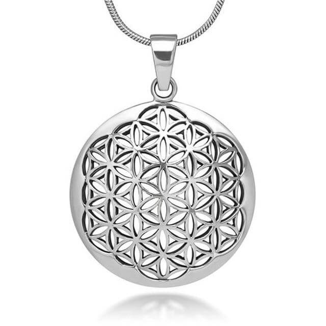 Pendentif Sacré Fleur de Vie avec Chaîne