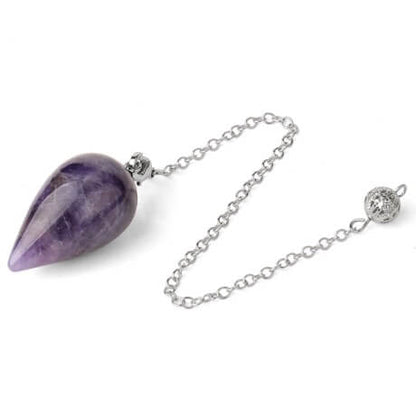 Pendule Divinatoire Goutte Pierre Naturelle