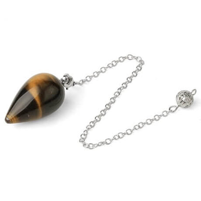 Pendule Divinatoire Goutte Pierre Naturelle
