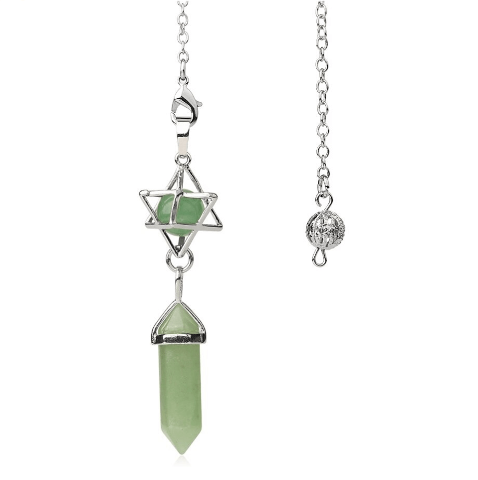 Pendule Divinatoire Merkaba Pierre Naturelle