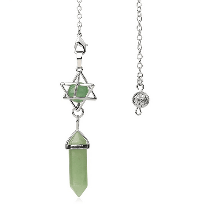 Pendule Divinatoire Merkaba Pierre Naturelle