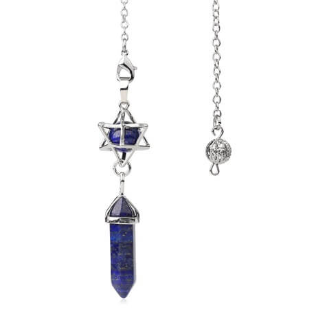 Pendule Divinatoire Merkaba Pierre Naturelle