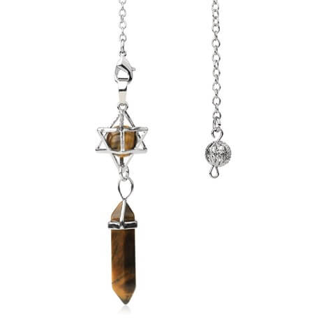 Pendule Divinatoire Merkaba Pierre Naturelle