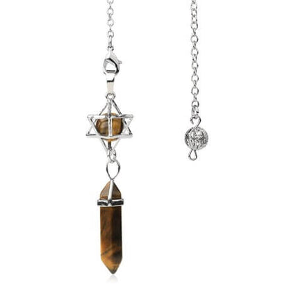 Pendule Divinatoire Merkaba Pierre Naturelle