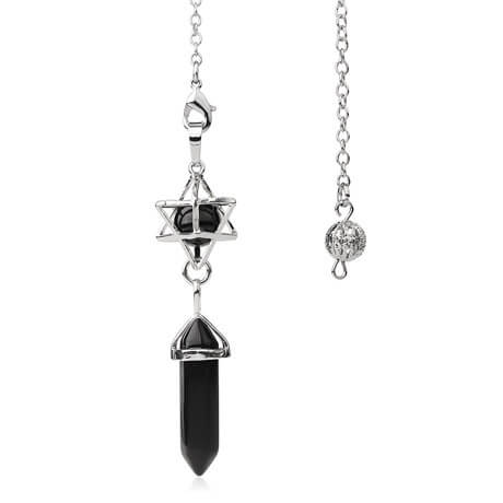 Pendule Divinatoire Merkaba Pierre Naturelle