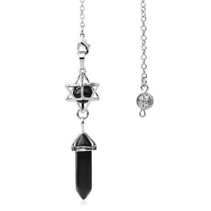 Pendule Divinatoire Merkaba Pierre Naturelle