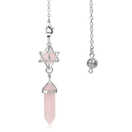 Pendule Divinatoire Merkaba Pierre Naturelle