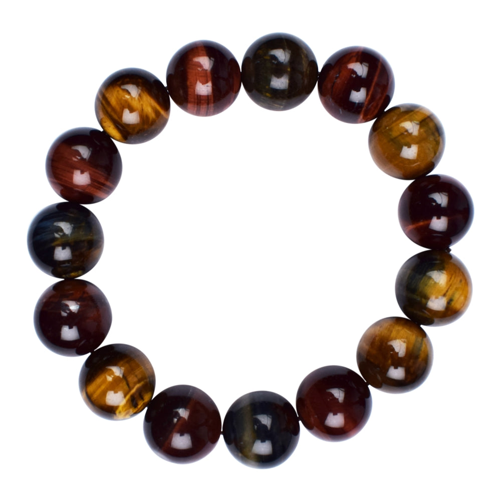 Bracelet Œil de Tigre, de Taureau et de Faucon - Protection Suprême