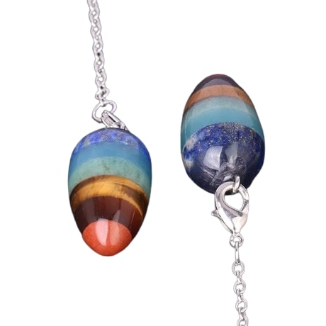 Pendule Divinatoire Oeuf Cosmique 7 Chakras