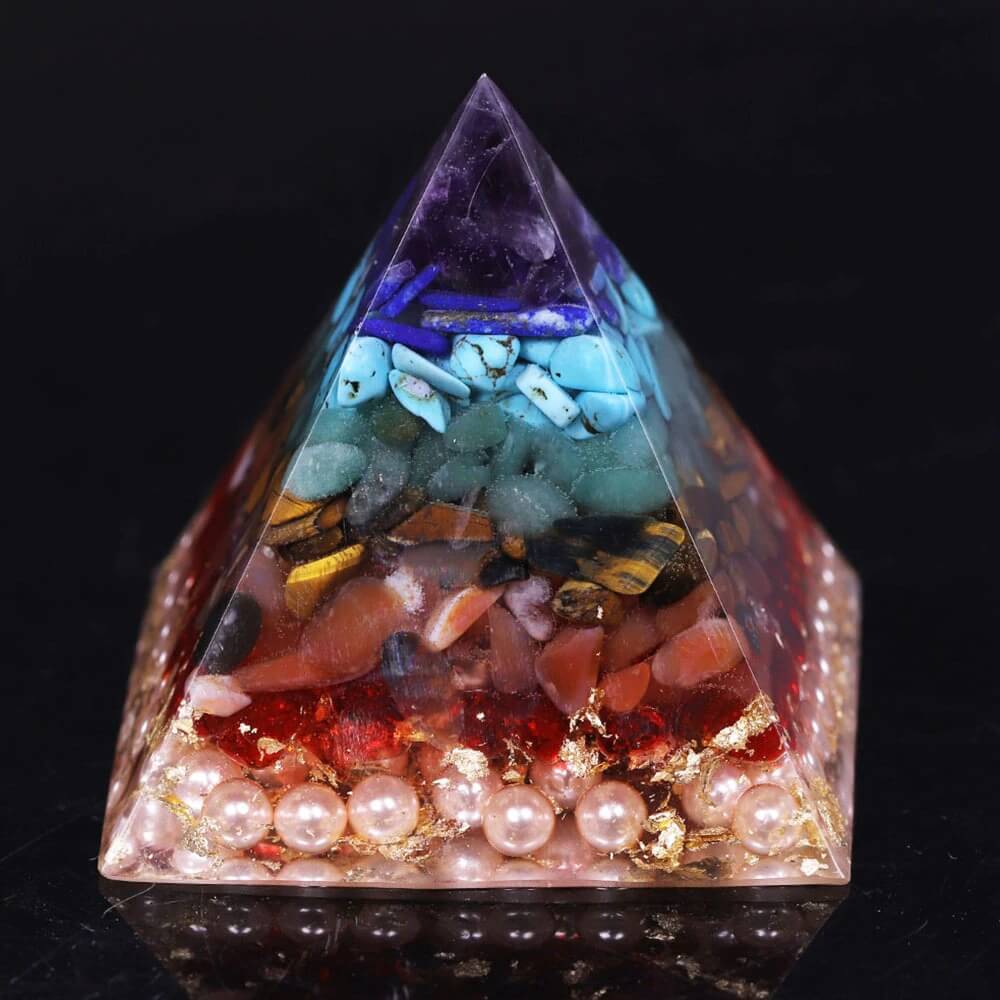 Pyramide Orgonite 7 Chakras