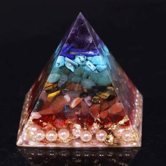 Pyramide Orgonite 7 Chakras