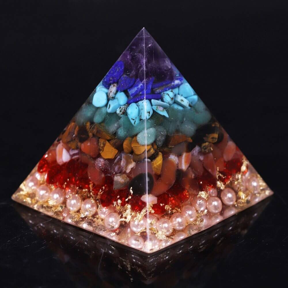 Pyramide Orgonite 7 Chakras