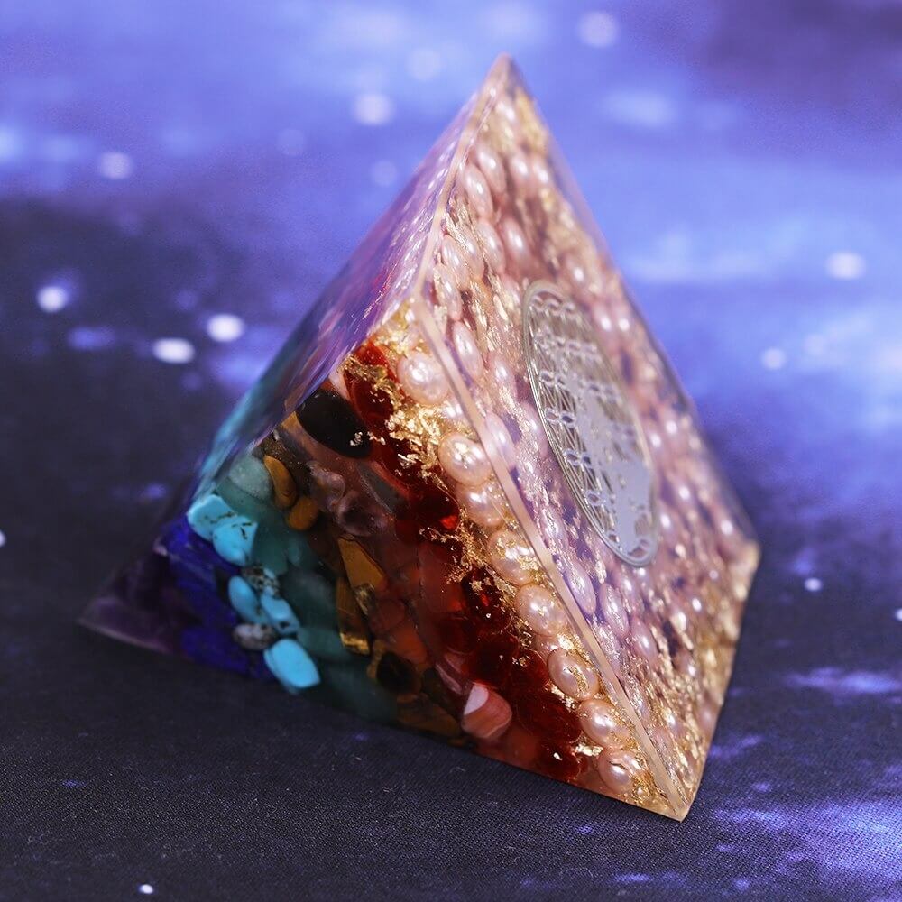 Pyramide Orgonite 7 Chakras