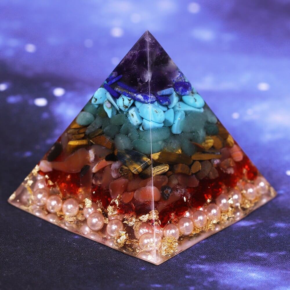 Pyramide Orgonite 7 Chakras