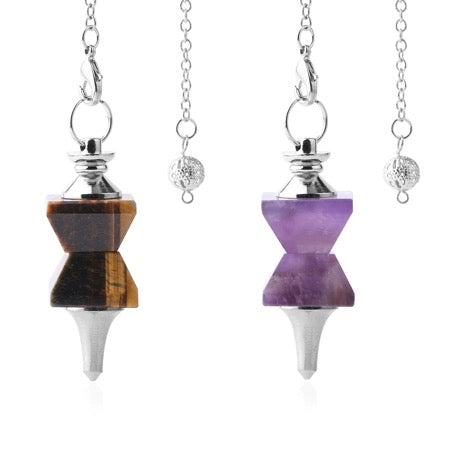 Pendule Divinatoire Sablier Pierre Naturelle