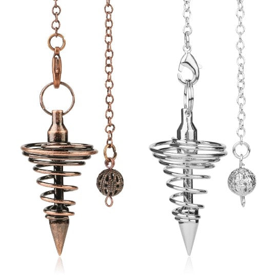 Pendule Divinatoire Spirale Métal