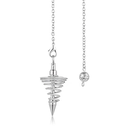 Pendule Divinatoire Spirale Métal