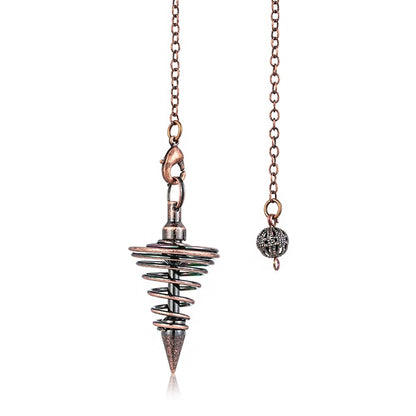 Pendule Divinatoire Spirale Métal